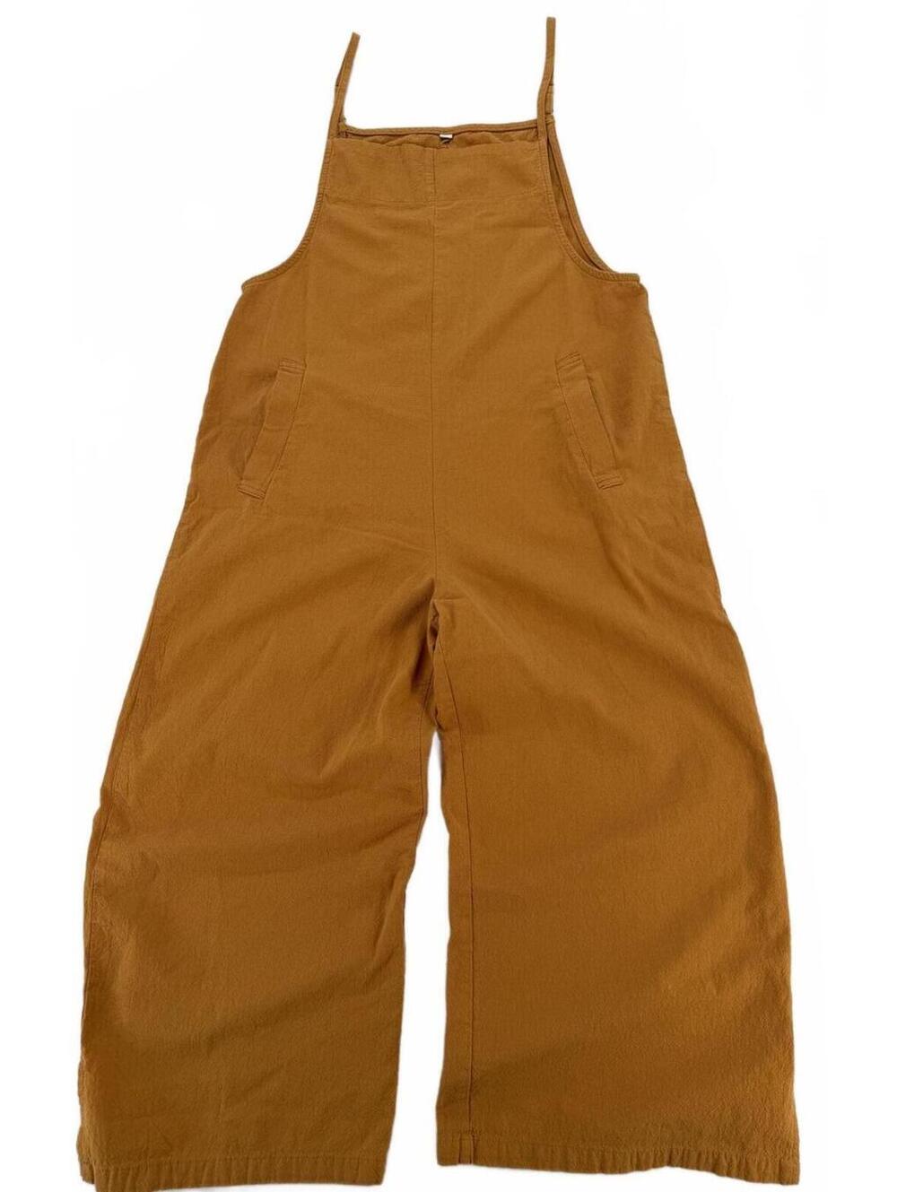 Vintage Overalls XS Brown Wide Leg Casual‎ Workwear